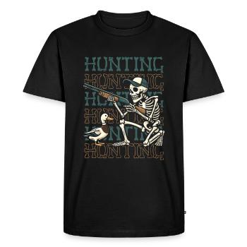 Duck Hunting Duck Hunting - Men's Premium Organic T-Shirt - black - Front - Nico (187cm)