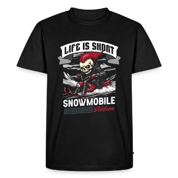 Snowmobile Snowmobile - Men's Premium Organic T-Shirt - black - Front - Nico (187cm)