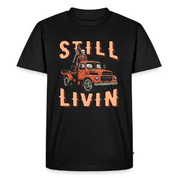 Service de remorquage de dépanneuse - T-shirt Premium bio Homme - noir - Devant - Nico (187cm)