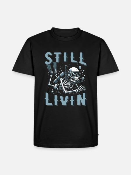 Diving Diver - Men's Premium Organic T-Shirt - black