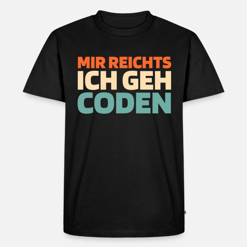 Entwickler Coder Programmierer - Männer Premium Bio T-Shirt - Schwarz