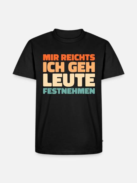 Policeman Police - Men's Premium Organic T-Shirt - black