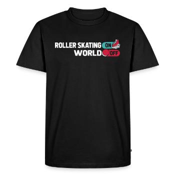 Patins à roulettes Patins à roulettes - T-shirt Premium bio Homme - noir - Devant - Nico (187cm)