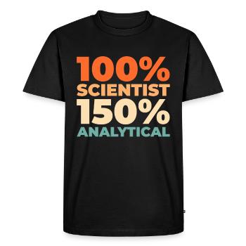 Analyste de données en science des données - T-shirt Premium bio Homme - noir - Devant - Nico (187cm)