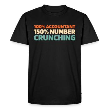 Comptable Conseiller Fiscal - T-shirt Premium bio Homme - noir - Devant - Nico (187cm)