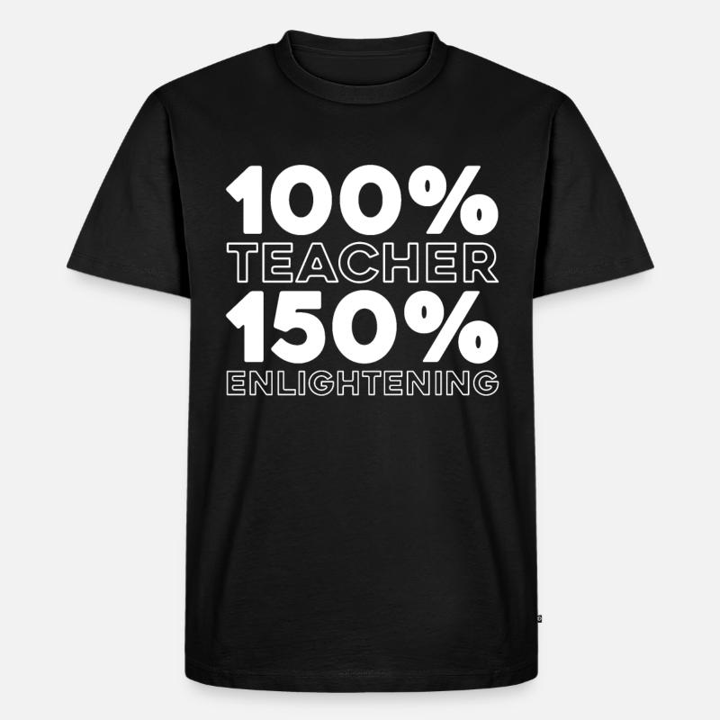 Lehrer Pädagoge - Männer Premium Bio T-Shirt - Schwarz