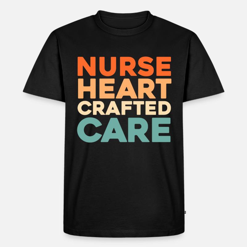 Krankenschwester - Männer Premium Bio T-Shirt - Schwarz