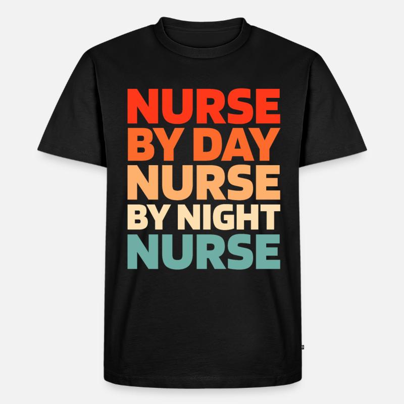 Krankenschwester - Männer Premium Bio T-Shirt - Schwarz