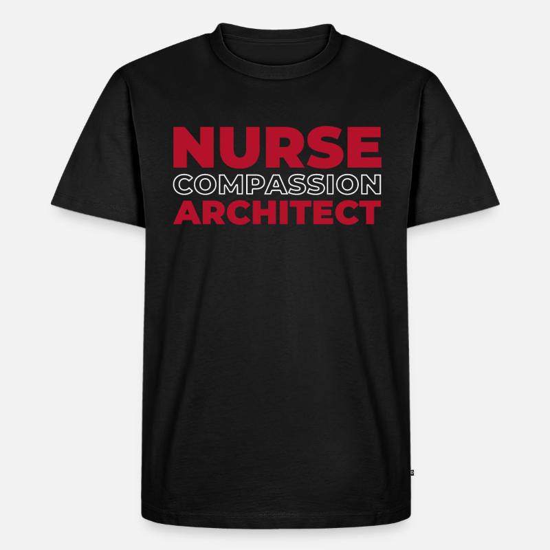 Krankenschwester - Männer Premium Bio T-Shirt - Schwarz