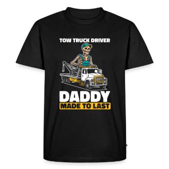 Service de remorquage Dépanneuse Skeleton - T-shirt Premium bio Homme - noir - Devant - Nico (187cm)