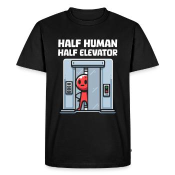 Elevator Elevator - Men's Premium Organic T-Shirt - black - Front - Nico (187cm)