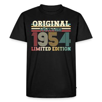 Original 1954 Millésime 1954 70e anniversaire 1954 - T-shirt Premium bio Homme - noir - Devant - Nico (187cm)