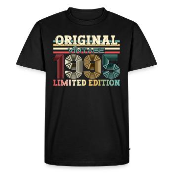 Original 1995 Millésime 1995 29e anniversaire 1995 - T-shirt Premium bio Homme - noir - Devant - Nico (187cm)