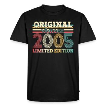 Original 2005 Millésime 2005 19ème anniversaire 2005 - T-shirt Premium bio Homme - noir - Devant - Nico (187cm)