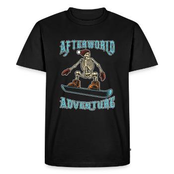Snowboard Snowboarder Afterworld Adventure - T-shirt Premium bio Homme - noir - Devant - Nico (187cm)