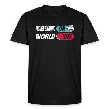 Figure skating figure skater - Men's Premium Organic T-Shirt - black - Front - Nico (187cm)