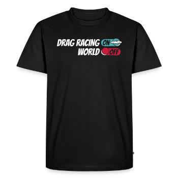 Dragster Drag Race Drag Racing sur World Off - T-shirt Premium bio Homme - noir - Devant - Nico (187cm)