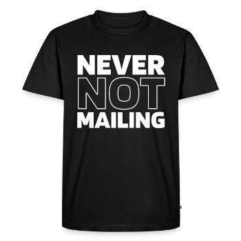 Facteur Facteur - T-shirt Premium bio Homme - noir - Devant - Nico (187cm)