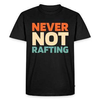 Rafting - T-shirt Premium bio Homme - noir - Devant - Nico (187cm)