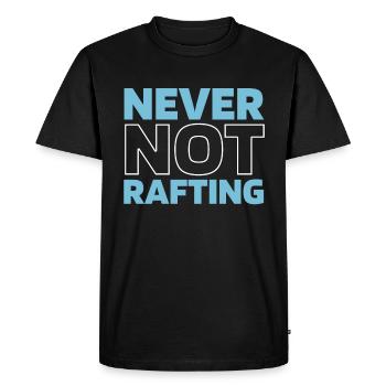 Rafting - T-shirt Premium bio Homme - noir - Devant - Nico (187cm)