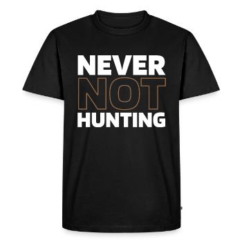 Chasse Chasseur Chasse - T-shirt Premium bio Homme - noir - Devant - Nico (187cm)