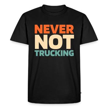 Chauffeur de camion Chauffeur de camion - T-shirt Premium bio Homme - noir - Devant - Nico (187cm)