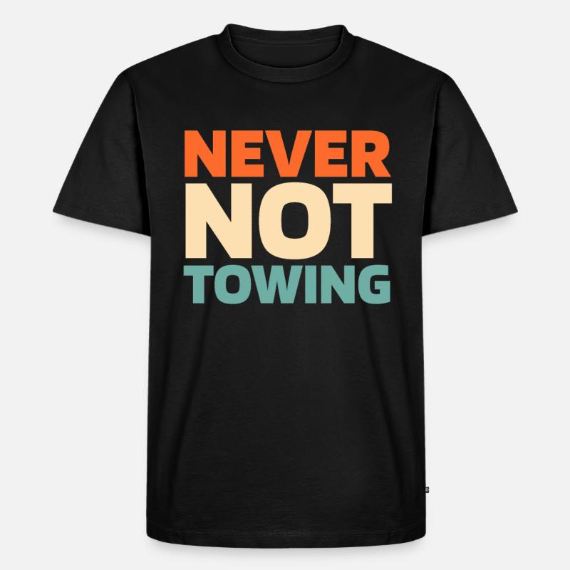 Abschleppdienst Abschlepper - Männer Premium Bio T-Shirt - Schwarz