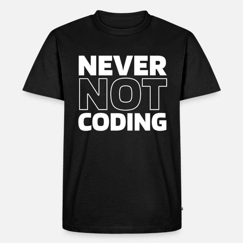 Entwickler Coder Programmierer - Männer Premium Bio T-Shirt - Schwarz