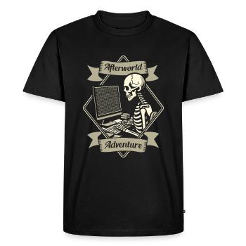 Developer Coder Programmer - Men's Premium Organic T-Shirt - black - Front - Nico (187cm)
