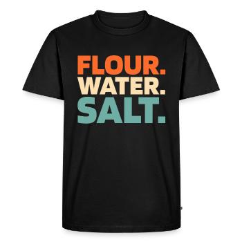 Sourdough bread - Men's Premium Organic T-Shirt - black - Front - Nico (187cm)