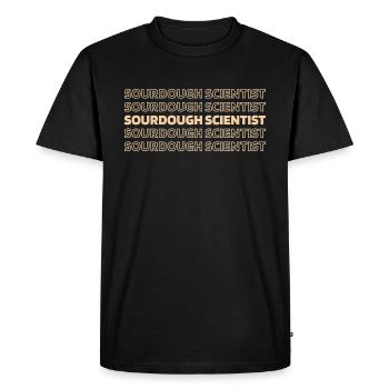 Sourdough bread - Men's Premium Organic T-Shirt - black - Front - Nico (187cm)