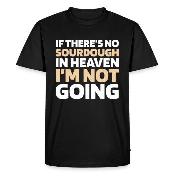 Sourdough bread - Men's Premium Organic T-Shirt - black - Front - Nico (187cm)
