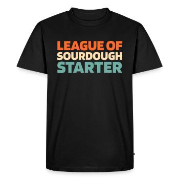 Sourdough bread - Men's Premium Organic T-Shirt - black - Front - Nico (187cm)