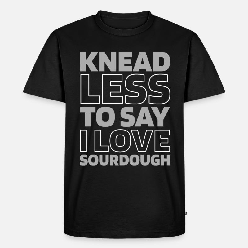 Sauerteig Brot - Männer Premium Bio T-Shirt - Schwarz