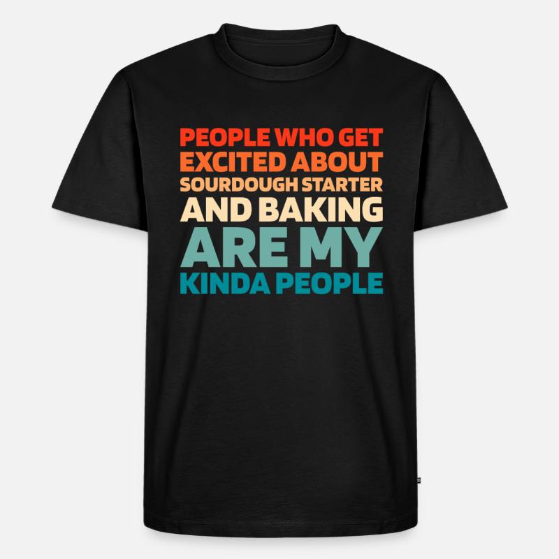 Sauerteig Brot - Männer Premium Bio T-Shirt - Schwarz