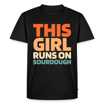 Sourdough bread - Men's Premium Organic T-Shirt - black - Front - Nico (187cm)