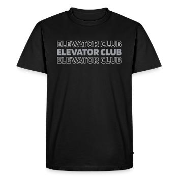 Ascenseur Ascenseur - T-shirt Premium bio Homme - noir - Devant - Nico (187cm)