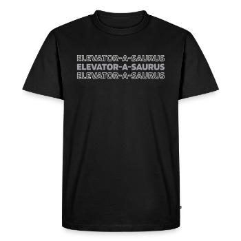 Ascenseur Ascenseur - T-shirt Premium bio Homme - noir - Devant - Nico (187cm)