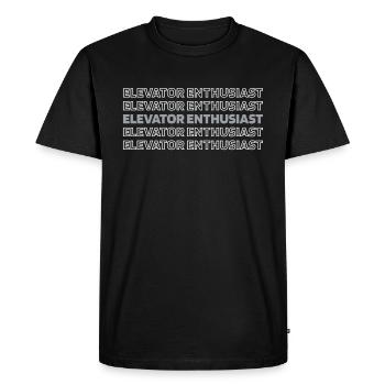 Elevator Elevator - Men's Premium Organic T-Shirt - black - Front - Nico (187cm)