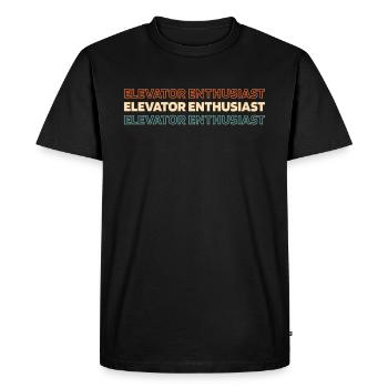 Elevator Elevator - Men's Premium Organic T-Shirt - black - Front - Nico (187cm)