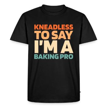 Sourdough bread - Men's Premium Organic T-Shirt - black - Front - Nico (187cm)