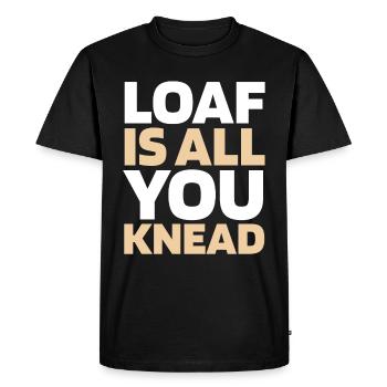 Sourdough bread - Men's Premium Organic T-Shirt - black - Front - Nico (187cm)