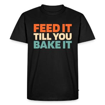 Sourdough bread - Men's Premium Organic T-Shirt - black - Front - Nico (187cm)