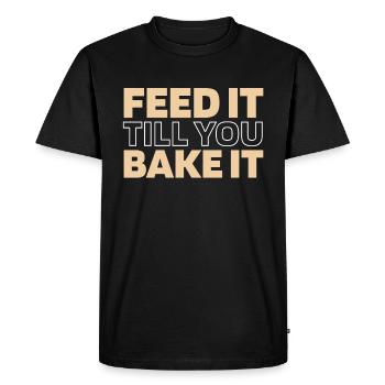Sourdough bread - Men's Premium Organic T-Shirt - black - Front - Nico (187cm)