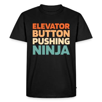 Elevator Elevator - Men's Premium Organic T-Shirt - black - Front - Nico (187cm)