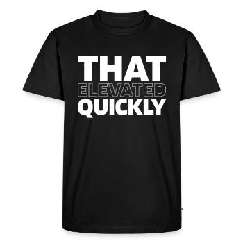 Ascenseur Ascenseur - T-shirt Premium bio Homme - noir - Devant - Nico (187cm)