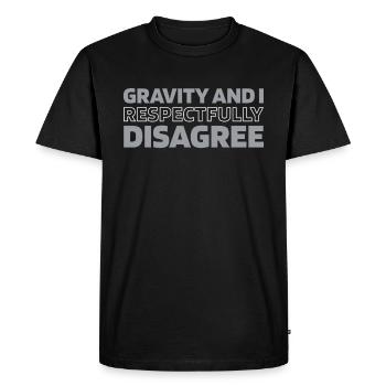 Ascenseur Ascenseur - T-shirt Premium bio Homme - noir - Devant - Nico (187cm)