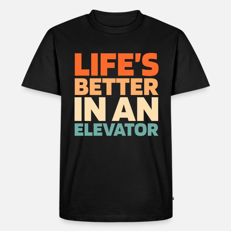 Elevator Elevator - Men's Premium Organic T-Shirt - black