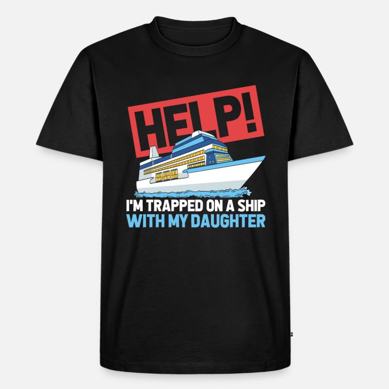 Kreuzfahrt - Männer Premium Bio T-Shirt - Schwarz