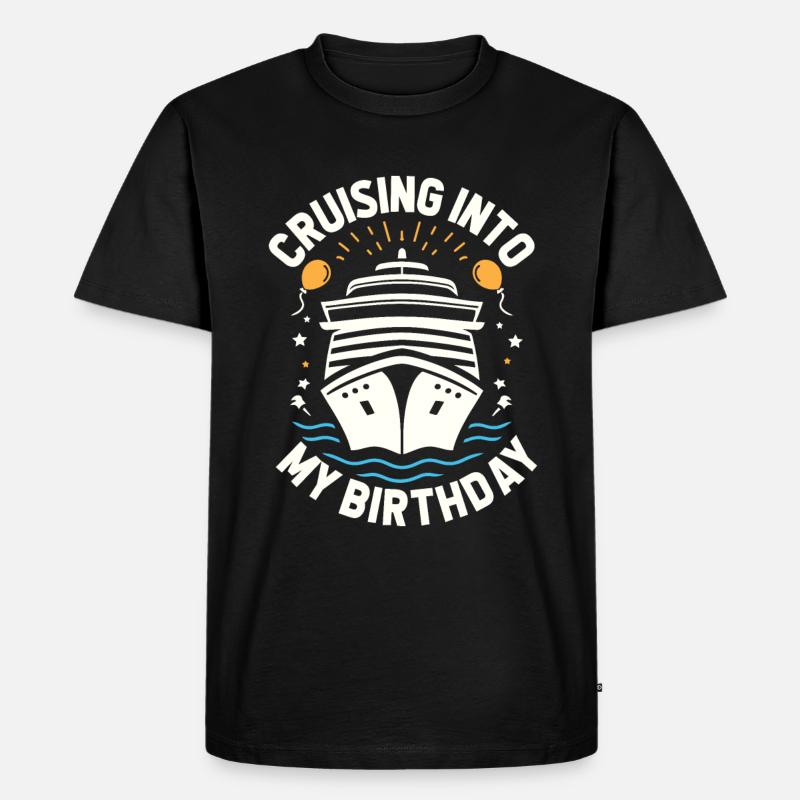 Kreuzfahrt - Männer Premium Bio T-Shirt - Schwarz
